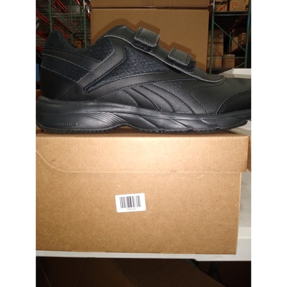 Reebok Work N Cushion Black Non Slip Work Men ShoesCold Grey/Black 9.5 US